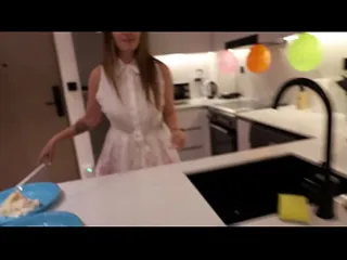 Thumbnail: Milf Creampie In Kitchen After Naughty Public Tease